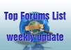 give you 1 million FORUMS List can be used for xrumer sick submitter and weekly update to the list "hurry limited offer"