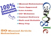 manually Spin + Submit + 50 Auto Approved Article Directories to generate live links