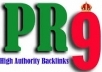 create 10 Top Quality Backlinks from !! ® PR9 Authority Sites in Real Angela Style Penguin Update Friendly for