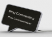 Blog Comment on 2K High PR(1-6) Blog Sites