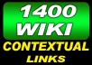 get you 1400 Plus WIKI Links From High Pr Root Domains And Edus To Deliver Search Engine Smashing Traffic To Your Website all unique domain