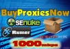 give you FIVE Blazing Fast Private Proxies on our New 1000Mbps Proxy Servers for