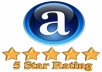 review and rate your website or page on Alexa just within 24 hours only