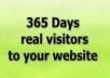 deliver real human traffic to your website for 1 full YEAR, adsense safe service only