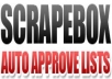 give you my list of 210,000 auto approve blogs for use in scrapebox fast poster
