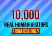 send 10,000 real human visitors from USA and Canada to your site within 48hours