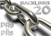 manually submit your site to top 20 high PR social bookmark sites - backlinks