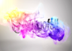 make a professional colorful particle logo reveal video