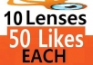 deliver guaranteed 500 squidoo likes,50 to every one of your ten lenses