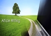 write a 500 word article & 10 High PR3+ Directory Submissions 