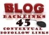 create 44 High Authority Contextual BACKLINKS on a Private PR1 to PR6 Dofollow Blog Network, Multiple Class C and Ip