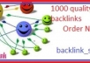 backlink over 1000 Pr8 Pr4 quality backlink for your website,blogs,urls,forums to make you rank high on google page one within weeks