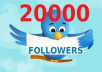 Provide u +20000 [20k] twitter FOLLOWERS [Very Fast]