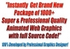 give you Brand New Package Of Over 1,000 Top Quality Animated Web Graphics