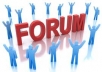make 15 posts on your forum