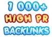 create 500 HIGH PR PR4-PR1 BACKLINKS in 48 hours