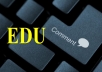 create 1000 EDU BACKLINKS including Dofollow Backlinks to DOMINATE your competitors