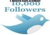 ★ get you 10000 real looking twitter FOLLOWERS in less then 8 hours ★