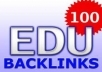 ★ create over 100 EDU Backlinks for your website, get edus from blogs through comments and submit urls to premium indexing service ★