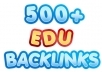 get over 500 EDU Backlinks from Edu blogs to your site with Lindexed submission