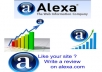 give You 28 ★★★★★ Star Organic Alexa Reviews About Your Website By Different People