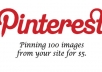 pin or repin not less than 100 images from your website online store