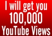 Provide you 100,000 Organic YouTube views from Facebook in 36 Hours