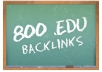 do 800++ EDU seo links for your website through blog comments just only