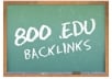 give u 800++ *EDU* seo links for your website through blog comments just only