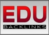 Create 300 EDU Backlinks For Your Website, Google Love Edu Links and give your great SERP