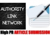 create 25 High PR Blog Post from Pr9 to Pr2 including Rss feed and Pinging 