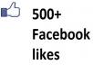 give you 100(upto 500) REAL + Manual facebook likes