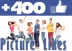 quickly give your +200 likes to your picture/post on facebook