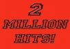 advertise you Permanently on my site with over 25 million hits