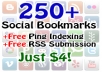 bookmark your site or URL fast to 250 bookmark sites