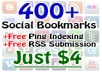 Bookmark Your Site to 400+ Social Bookmarking Sites