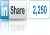 provide you 25+ LinkedIn shares