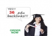 create 36 DOFOLLOW edu or gov backlinks