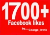 get you 1700+ Facebook likes to your fanpage within 2 days