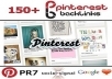 make 150 Pinterest Backlinks, 150 Incoming from PR7 Domain Best Social Media Signals to Boost Google Rankings and Traffic, Social Signals 