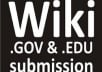 create 200+ CONTEXTUAL .GOV & .EDU wiki backlinks with high PR