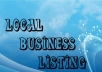 submit your business details on 57 TOP US CITATION SITES to boost your google rank