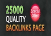 create 25,000 backlinks to any website or url Dofollow High PR Backlinks Included