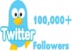 will add ★★★ 1,00,000+ Real twitter followers★★★ In 24 Hours to your account without needing pass super Fast delivery