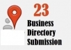 submit your business details on the *23 TOP UK* CITATION SITES to boost your google places listing