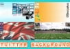 create for you a personalized / custom Twitter background