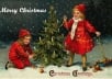 design a awesome Christmas postcard in VINTAGE style