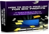 Give you HOW TO BUILD YOUR LIST FOR BIG PROFITS