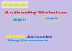 get 800+ Edu and  Gov Seo Backlinks for your website through Blog comments