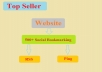 add your site to 500+ social  bookmarking + Rss + Ping + Seo Backlinks